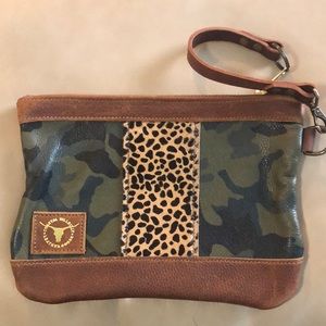 Coastal Hillbilly Leather  Wristlet